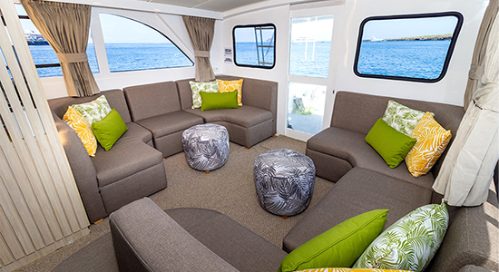 Main area living room Galaxy Daily Tour Galapagos