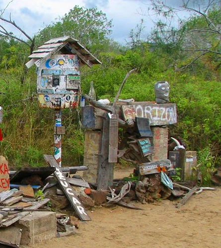 Galapagos Islands: Post Office Bay. Floreana